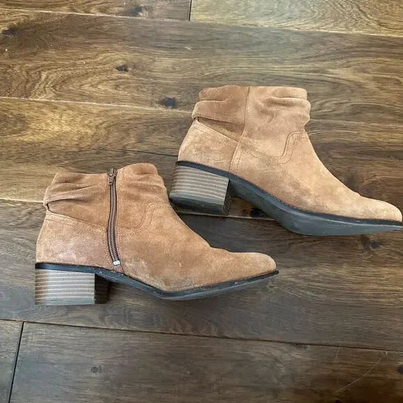 Vionic Kanela Women's Heeled Bootie brown slouchy suede boots 9.5 - Picture 5 of 16